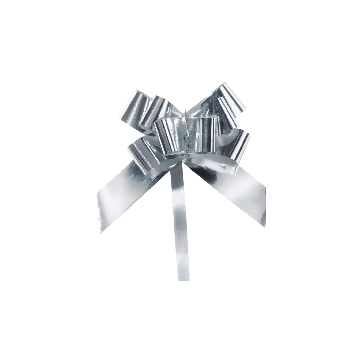 Ziehschleife Silber Metallic