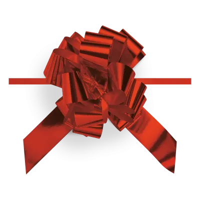 Ziehschleife Granfiocco Rot Metallic