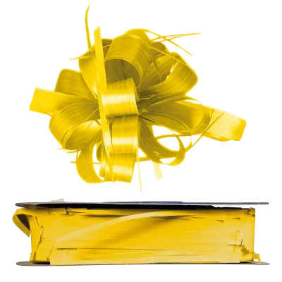 Ziehschleifenband Country Bows Gelb