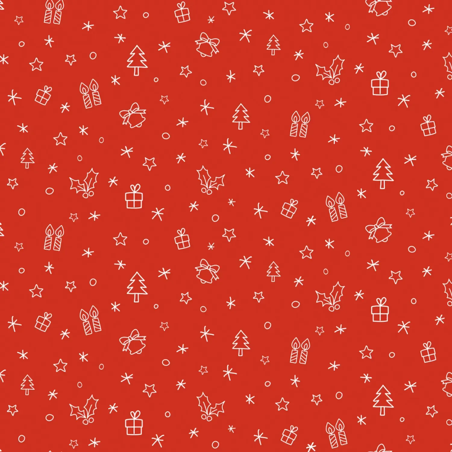 Geschenkpapier Weihnachten Rot/Weiß Kraftpapier braun