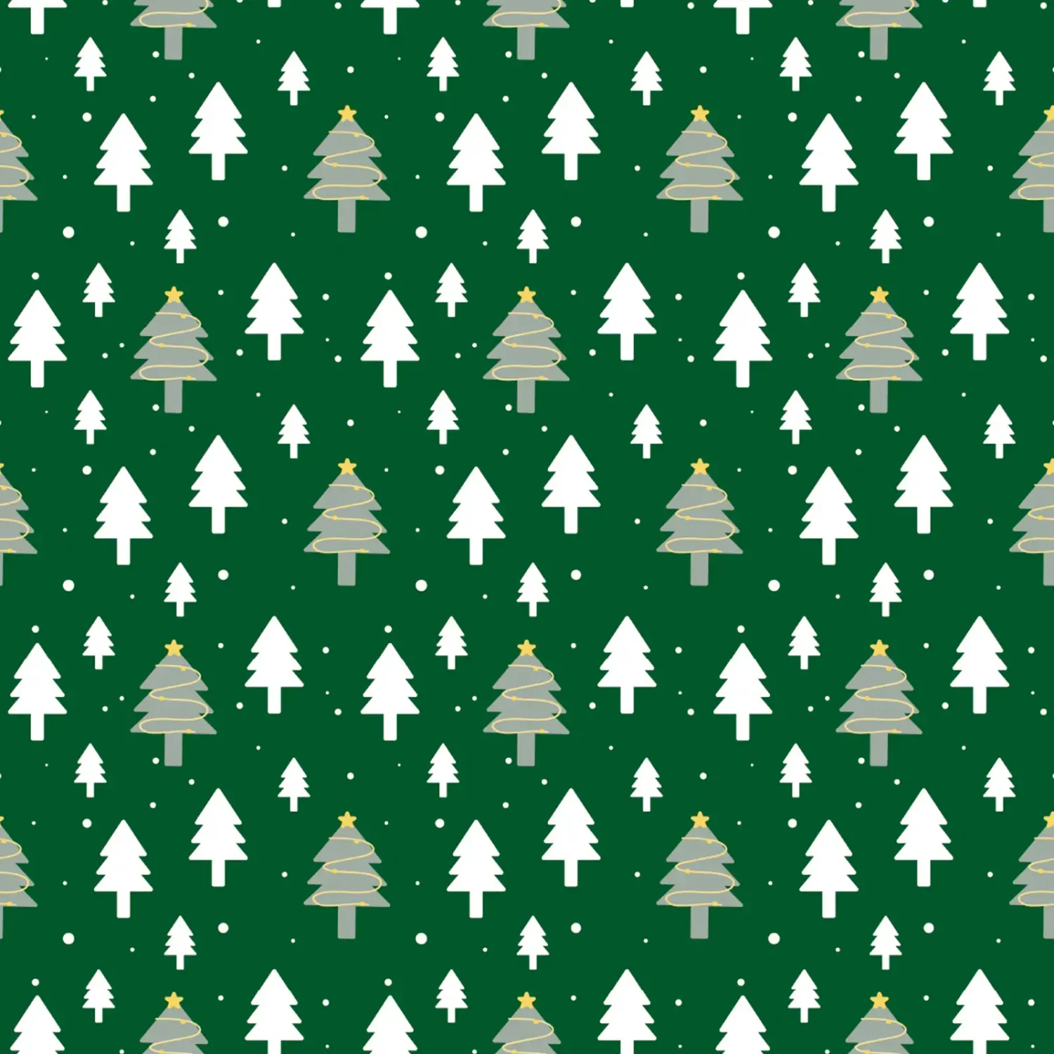 Geschenkpapier Weihnachtswald Kraftpapier
