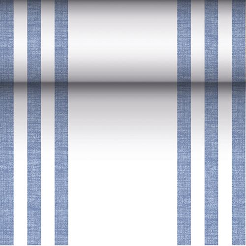 Tischläufer, stoffähnlich, PV-Tissue Mix &quot;ROYAL Collection&quot; 24 m x 40 cm blau &quot;Lines&quot;