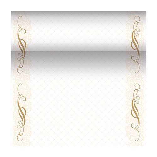 Tischläufer, stoffähnlich, PV-Tissue Mix &quot;ROYAL Collection&quot; 24 m x 40 cm gold &quot;Megan&quot;
