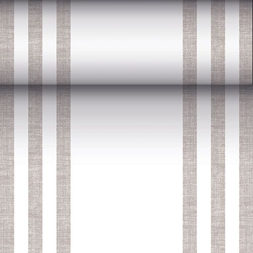 Tischläufer, stoffähnlich, PV-Tissue Mix &quot;ROYAL Collection&quot; 24 m x 40 cm grau &quot;Lines&quot;