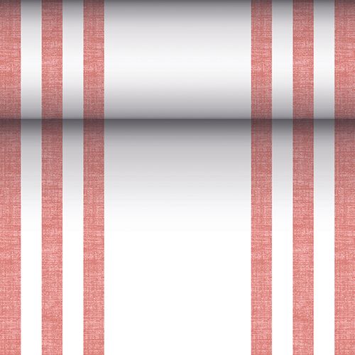 Tischläufer, stoffähnlich, PV-Tissue Mix &quot;ROYAL Collection&quot; 24 m x 40 cm bordeaux &quot;Lines&quot;