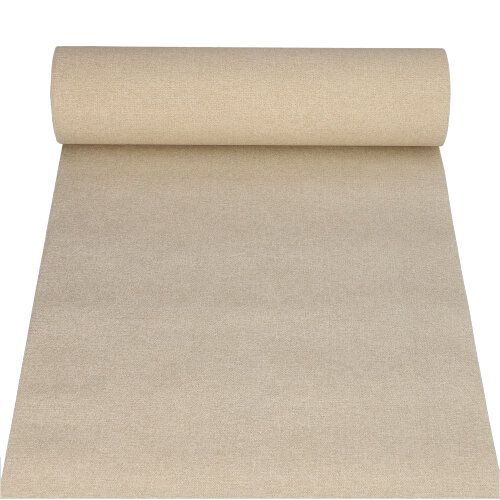 Tischläufer, stoffähnlich, PV-Tissue Mix &quot;ROYAL Collection&quot; 24 m x 40 cm sand &quot;Textile &quot;