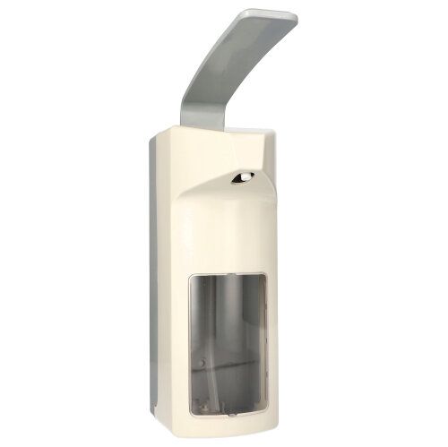 Wandspender 32 cm x 10,5 cm x 21 cm weiss &quot;Kunststoff&quot; 1000 ml, Langarmhebel