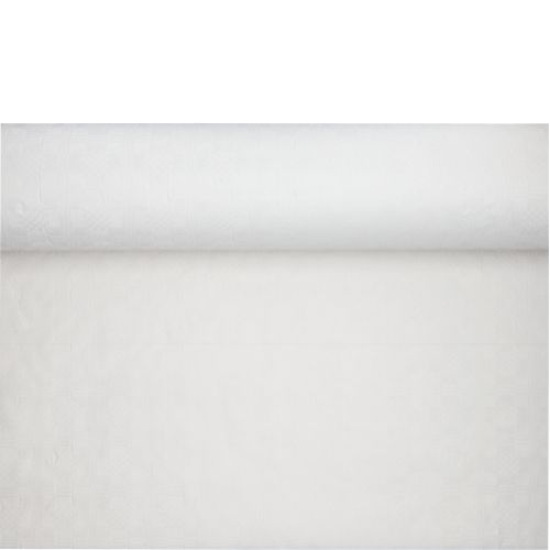 Papiertischtuch mit Damastprägung 100 m x 1,2 m weiss