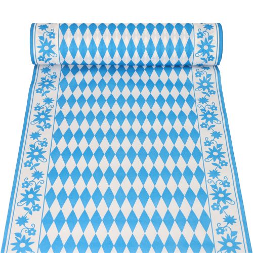 Tischläufer, stoffähnlich, Airlaid 24 m x 40 cm &quot;Bayrisch Blau&quot;
