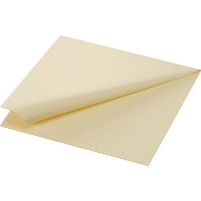 DUNI Tissue Serviette 33 x 33 cm creme 3-lagig hochwertig &amp; Kompostierbar