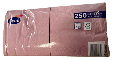 Duni Tissue Serviette soft violet - 33 x 33 cm 1/4 Falz 3-lagig