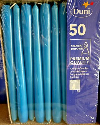 Duni Spitzkerzen Leuchterkerzen Pacific Blue 50 Stück