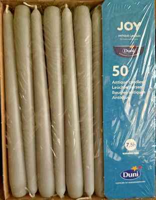 Duni Spitzkerzen Leuchterkerzen Antique Granite Grey 100 Stück Duni Spitzkerzen Leuchterkerzen Antique Granite Grey 100 Stück