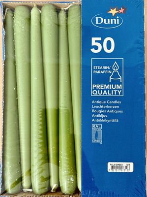 Duni Spitzkerzen Leuchterkerzen Palm Green 100 Stück Duni Spitzkerzen Leuchterkerzen Palm Green 100 Stück