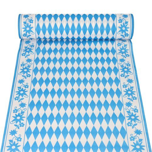 Tischläufer, stoffähnlich, Airlaid 24 m x 40 cm &quot;Bayrisch Blau&quot;