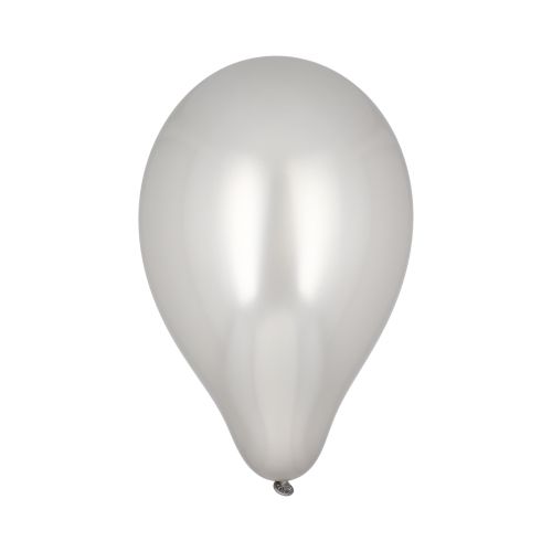 100 Luftballons Ø 25 cm silber – Karton (500 St.)