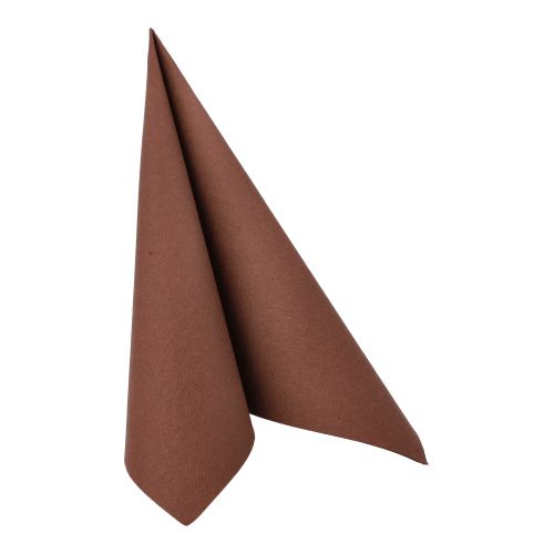 20 Servietten &quot;ROYAL Collection&quot; 1/4-Falz 40 cm x 40 cm braun – Karton (160 St.)