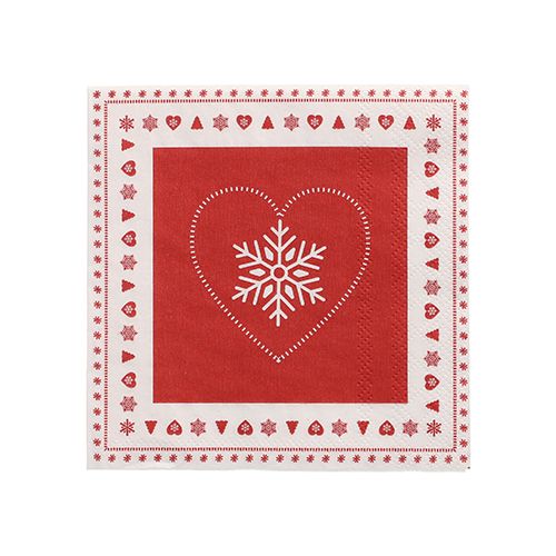 20 Servietten, 3-lagig 1/4-Falz 25 cm x 25 cm &quot;Rennes&quot; – Karton (280 St.)