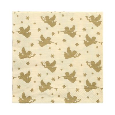 20 Servietten, 3-lagig 1/4-Falz 33 cm x 33 cm "Angelots" – Karton (300 St.) 20 Servietten, 3-lagig 1/4-Falz 33 cm x 33 cm "Angelots" – Karton (300 St.)