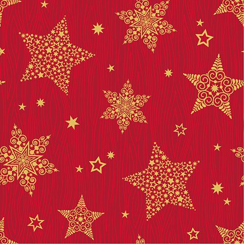 100 Servietten, 3-lagig 1/4-Falz 33 cm x 33 cm &quot;Christmas Shine&quot; – Karton (600 St.)