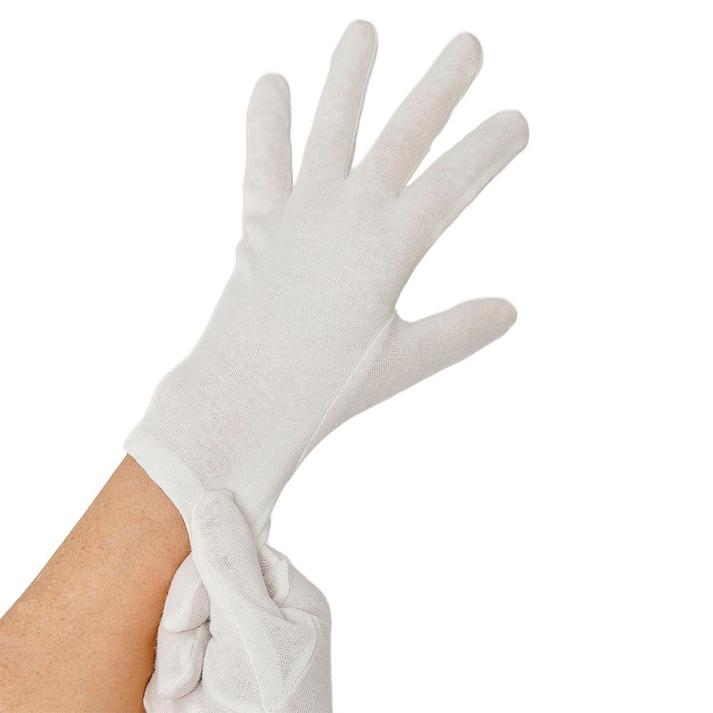 12 Paar &quot;WORK-INN/-PS&quot; Baumwollhandschuhe weiss Größe XL – Karton (144 St.)