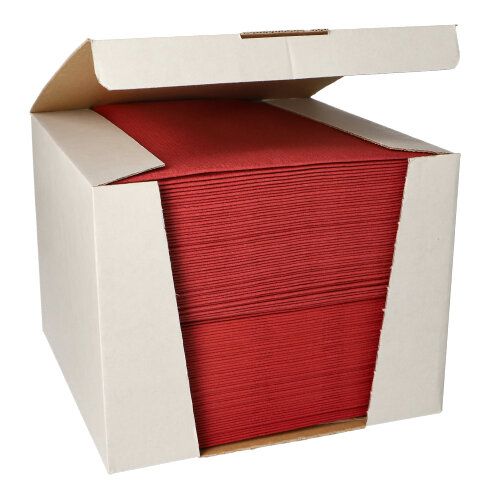 100 Servietten &quot;ROYAL Collection&quot; 1/4-Falz 40 cm x 40 cm bordeaux – Karton (100 St.)