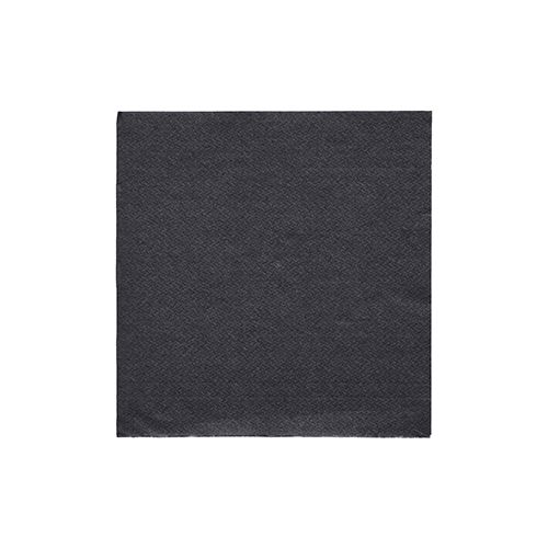20 Servietten &quot;DAILY Collection&quot; 1/4-Falz 24 cm x 24 cm schwarz – Karton (400 St.)