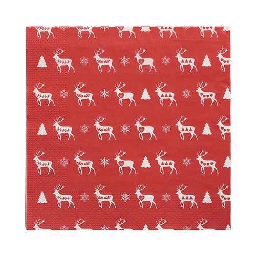 20 Servietten, 3-lagig 1/4-Falz 33 cm x 33 cm &quot;Rennes&quot; – Karton (300 St.)