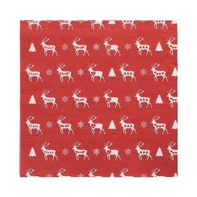 20 Servietten, 3-lagig 1/4-Falz 33 cm x 33 cm &quot;Rennes&quot; – Karton (300 St.)