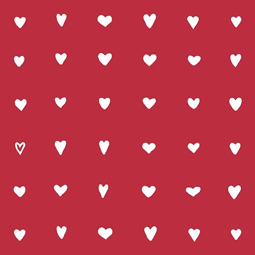50 Servietten, 3-lagig 1/4-Falz 33 cm x 33 cm &quot;Hearts&quot; – Karton (1200 St.)