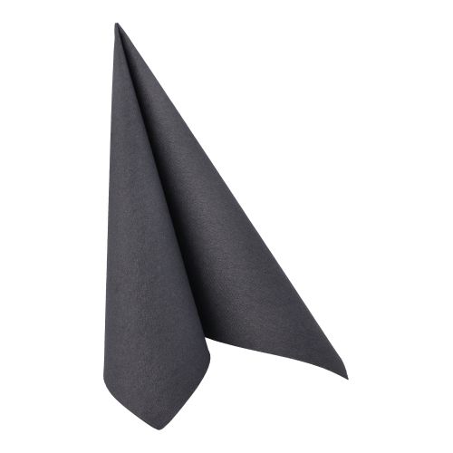 50 Servietten &quot;ROYAL Collection&quot; 1/4-Falz 40 cm x 40 cm schwarz – Karton (250 St.)