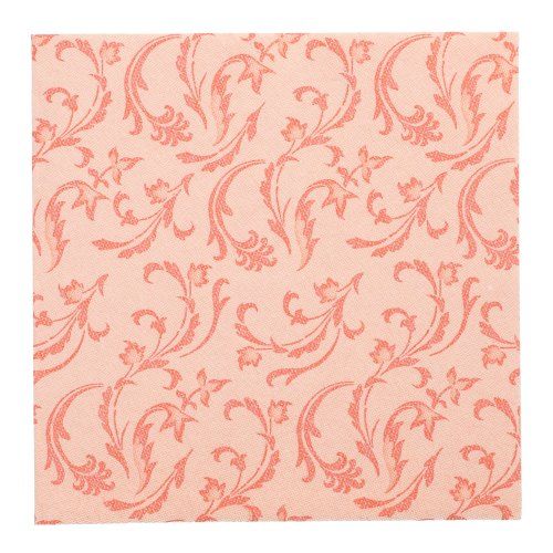 20 Servietten &quot;ROYAL Collection&quot; 1/4-Falz 40 cm x 40 cm nektarine &quot;Damascato&quot; – Karton (160 St.)