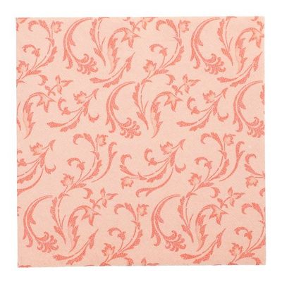 20 Servietten &quot;ROYAL Collection&quot; 1/4-Falz 40 cm x 40 cm nektarine &quot;Damascato&quot; – Karton (160 St.)