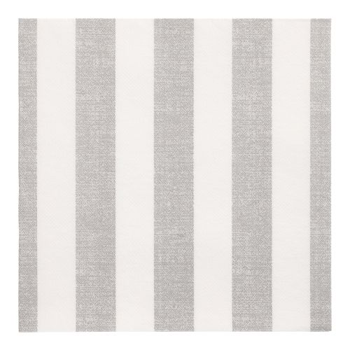 20 Servietten &quot;ROYAL Collection&quot; 1/4-Falz 40 cm x 40 cm grau &quot;Lines&quot; – Karton (160 St.)