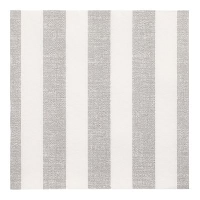 20 Servietten "ROYAL Collection" 1/4-Falz 40 cm x 40 cm grau "Lines" – Karton (160 St.)