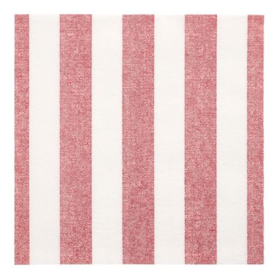 20 Servietten "ROYAL Collection" 1/4-Falz 40 cm x 40 cm bordeaux "Lines" – Karton (160 St.)