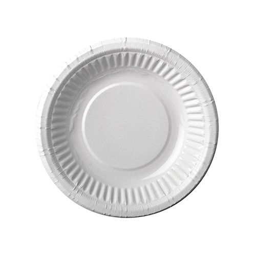 12 Schalen, Pappe rund Ø 19 cm · 3 cm weiss – Karton (180 St.)