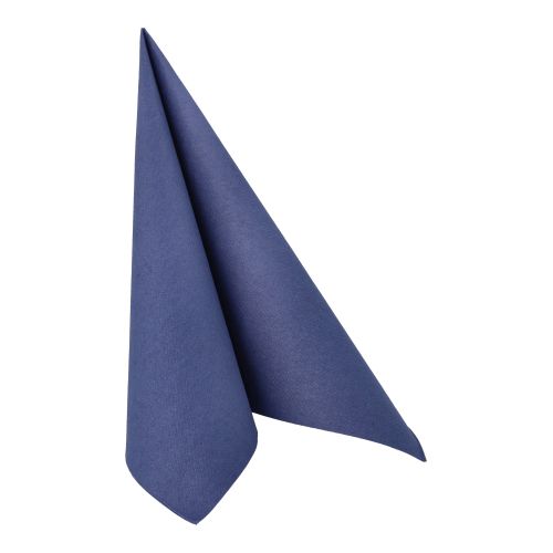 50 Servietten &quot;ROYAL Collection&quot; 1/4-Falz 40 cm x 40 cm dunkelblau – Karton (250 St.)