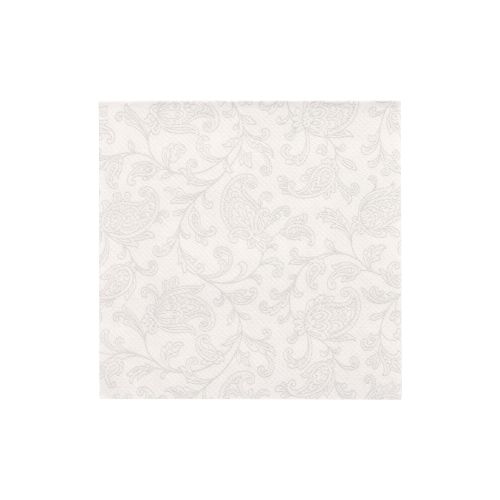 20 Servietten &quot;ROYAL Collection&quot; 1/4-Falz 25 cm x 25 cm weiss &quot;Ornaments&quot; – Karton (280 St.)
