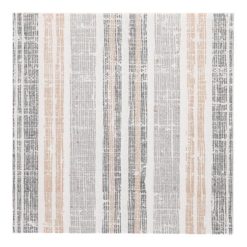 50 Servietten &quot;ROYAL Collection&quot; 1/4-Falz 40 cm x 40 cm grau &quot;Stripes&quot; – Karton (250 St.)