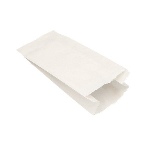 1000 Papierfaltenbeutel, Cellulose, gefädelt 28 cm x 13 cm x 7 cm weiss Füllinhalt 1,5 kg – Karton (1000 St.)