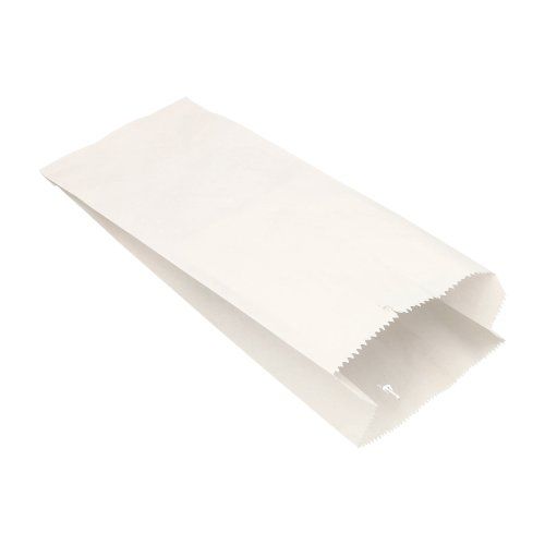 1000 Papierfaltenbeutel, Cellulose, gefädelt 35 cm x 15 cm x 7 cm weiss Füllinhalt 2,5 kg – Karton (1000 St.)