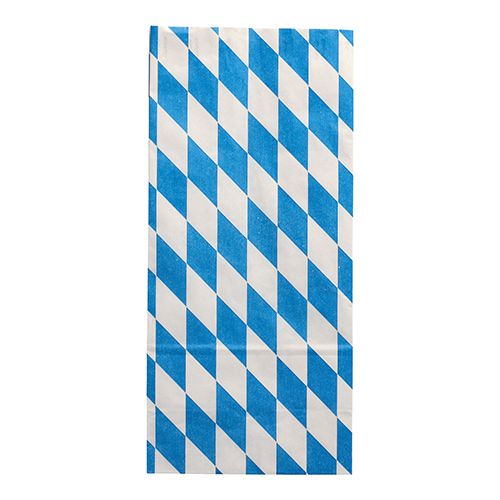 100 Hähnchenbeutel, Papier mit Alu-Einlage 28 cm x 13 cm x 8 cm &quot;Bayrisch blau&quot; 1/1 – Karton (1000 St.)