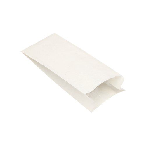 1000 Papierfaltenbeutel, Cellulose, gefädelt 24 cm x 11 cm x 6 cm weiss Füllinhalt 1 kg – Karton (1000 St.)