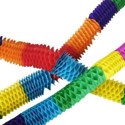 4 Girlanden, Papier 2 m "Boa - Mini" – Karton (40 St.) 4 Girlanden, Papier 2 m "Boa - Mini" – Karton (40 St.)