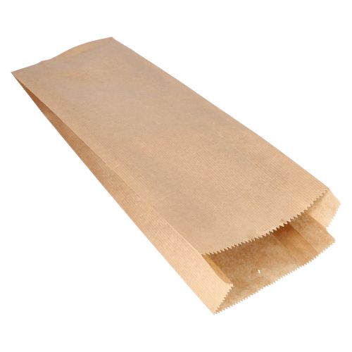 1000 Papierfaltenbeutel gefädelt Kraftpapier 42 cm x 15 cm x 7 cm braun Füllinhalt 3 kg – Karton (1000 St.)