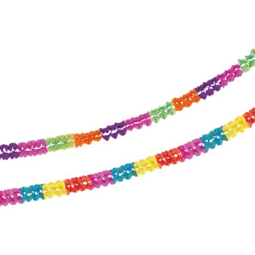 2 Girlanden, Papier Ø 7 cm · 2,5 m &quot;Flowers - Mini&quot; – Karton (20 St.)