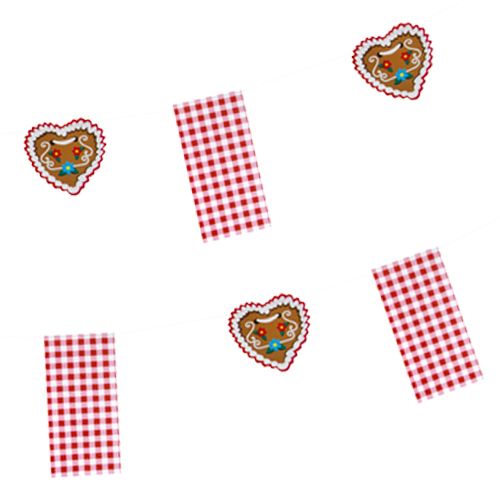 Flaggenkette, Papier 4 m &quot;Hüttengaudi&quot; – Karton (10 St.)
