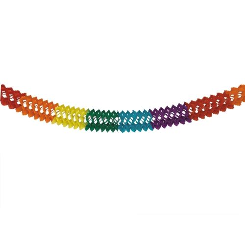 Girlande, Papier Ø 16 cm · 6 m &quot;Rainbow&quot; – Karton (10 St.)
