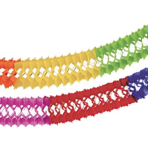 Girlande, Papier Ø 16 cm · 4 m &quot;Intensive&quot; schwer entflammbar – Karton (10 St.)